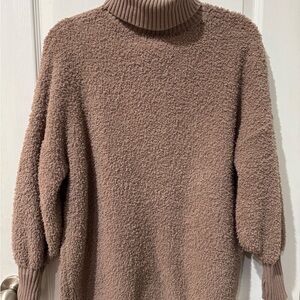Elegant Taupe Turtleneck Sweater